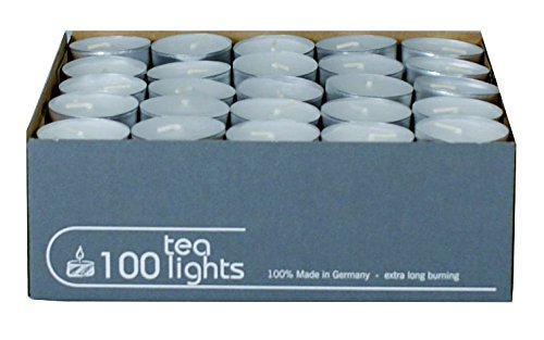 Wenzel-Kerzen Teelicht, Weiß, 100 von Wenzel-Kerzen