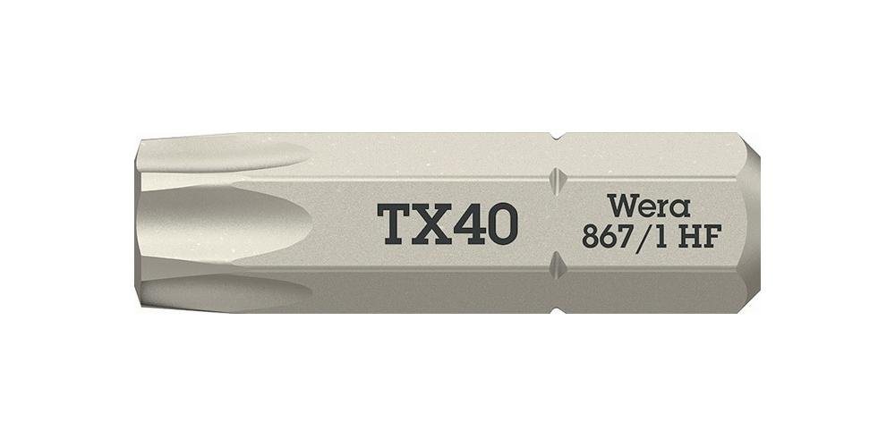 Wera Bit-Set Bit 867 TORX® HF 1/4 ″ TX 40 Länge 25 mm ohne Farbleitsystem von Wera
