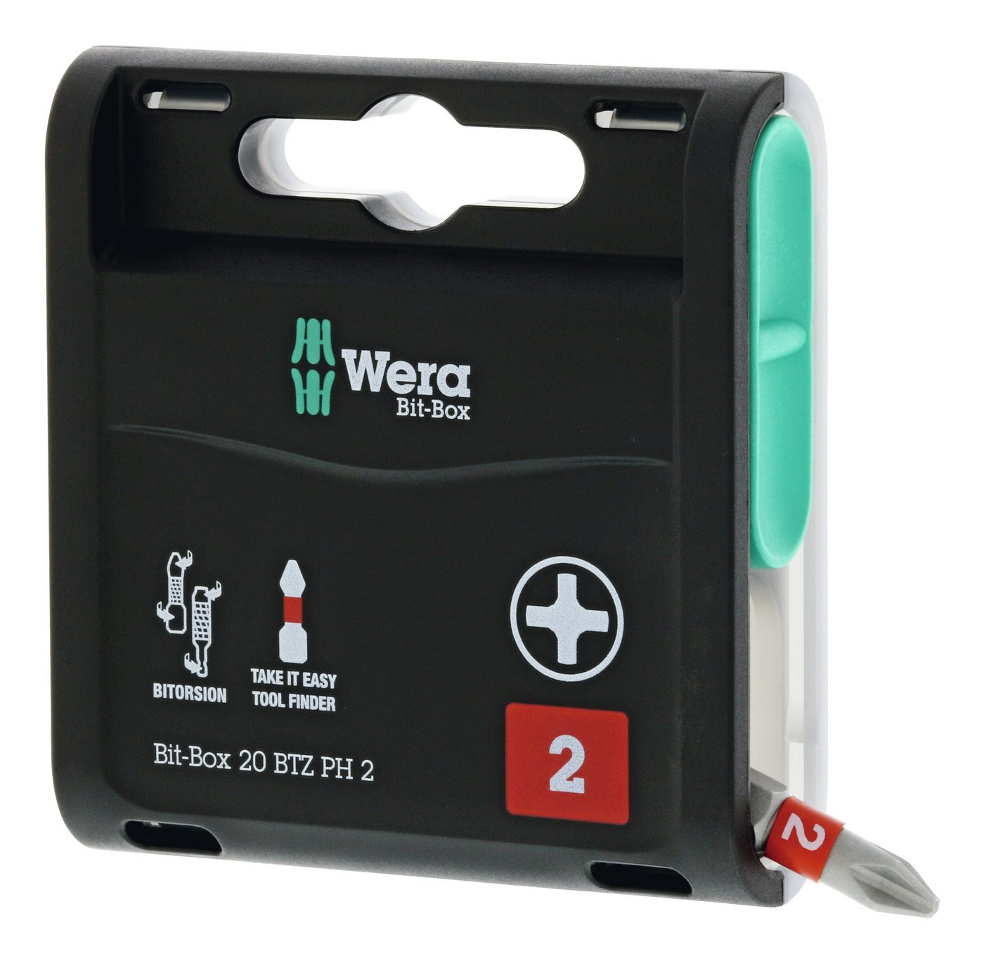 Wera Kreuzschlitz-Bit, Box 20 BTZ PH2 x 25 mm 20er Box von Wera