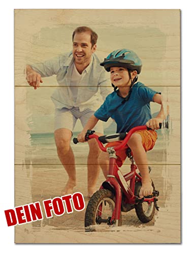 Unikatolo Foto auf Holz gedruckt Hochformat Birkenholztafel Fotodruck Fotogeschenk Hochzeit Geburtstag Geschenk Valentinstag Einzugsgeschenk Familienfoto Weihnachten von Unikatolo