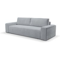 WERK2 Schlafsofa "Hugo", Design 2-Sitzer Sofa in Cord mit Schlaffunktion & Bettkasten von Werk2