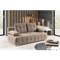 WERK2 Schlafsofa "Indigo", 2-Sitzer Sofa und Schlafcouch mit Federkern & Bettkasten von Werk2