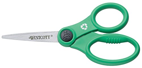 Westcott E-32150 00 Schere KleenEarth rostfrei, Kunststoffgriff, 13 cm, grün von Westcott