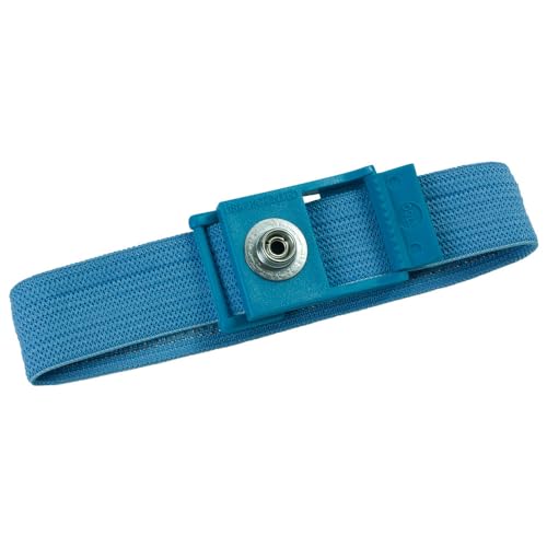 WETEC Handgelenkband, ESD, hellblau, 7 mm (Handgelenkserdungsband Erdungsband Personenerdungsband ESD-Band Handgelenksband Antistatikband EGB-Band Antistaticband Erdungsarmband) von Wetec