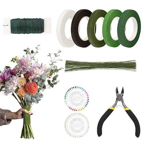 Wezalget Blumenstrauß-Set, 10-Teiliges Blumen Werkzeug Set Für Floristen, Professionelle Werkzeug Hüllen Bastel Zubehör für Brautsträuße Hochzeitsdekoration Projekte Kreative Wezalget Blumenstrauß-Set, 10-Teiliges Blumen Werkzeug Set Für Floristen, Professionelle Werkzeug Hüllen Bastel Zubehör für Brautsträuße Hochzeitsdekoration Projekte Kreative von Wezalget