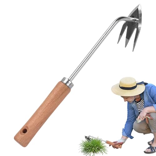 Wezalget Handjäter Werkzeug, Manuelle Unkrautentferner, Ergonomischer Griff Mit 3 Zinken Für Schweres Jäten Im Gemüsegarten, Blumenbeet, Rasen Und Gartenbereich Wezalget Handjäter Werkzeug, Manuelle Unkrautentferner, Ergonomischer Griff Mit 3 Zinken Für Schweres Jäten Im Gemüsegarten, Blumenbeet, Rasen Und Gartenbereich von Wezalget