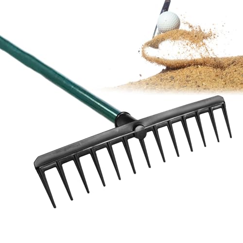 Wezalget Rechen zum Nivellieren von Golf | Strapazierfähiges Werkzeug für Gartenpflege, Golf, Hof und Grünflächen Wezalget Rechen zum Nivellieren von Golf | Strapazierfähiges Werkzeug für Gartenpflege, Golf, Hof und Grünflächen von Wezalget