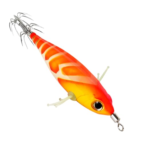 Wezalget Tintenfisch-Köder | Künstliche Tintenfischköder Mit Leuchtkörper - Kompakte Fluoreszierende Angelköder Für Angler Wezalget Tintenfisch-Köder | Künstliche Tintenfischköder Mit Leuchtkörper - Kompakte Fluoreszierende Angelköder Für Angler von Wezalget