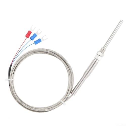 PT100 RTD Temperatursensor-Sonde, 50 mm x 3 m Kabel, störungsfrei (100 mm x 2 m) von Whychstore