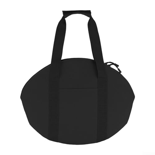 Schützen und tragen Sie Ihre Grillplatte mit dieser tragbaren Tasche aus 600D Oxford-Stoff (schwarz oval) von Whychstore