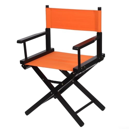 Whychstore Canvas-Sitzbezüge für den Außenbereich, Ersatzbezug für Regiestühle, Stoffmaterial, Maße: ca. 47 cm x 38 cm, Farboptionen: Rot, Orange, Schwarz, Weiß, mehrfarbig (Orange) von Whychstore