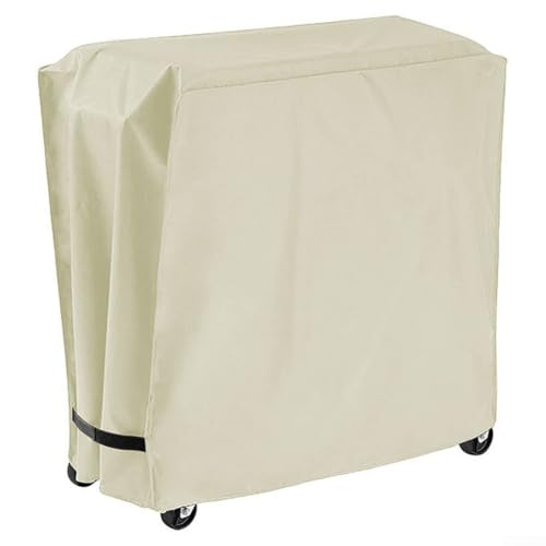 Zuverlässige, wasserdichte Abdeckung für den Außenbereich, Terrasse, Rollwagen, einfach zu falten und zu verstauen, perfekt für Reisen (beige) von Whychstore