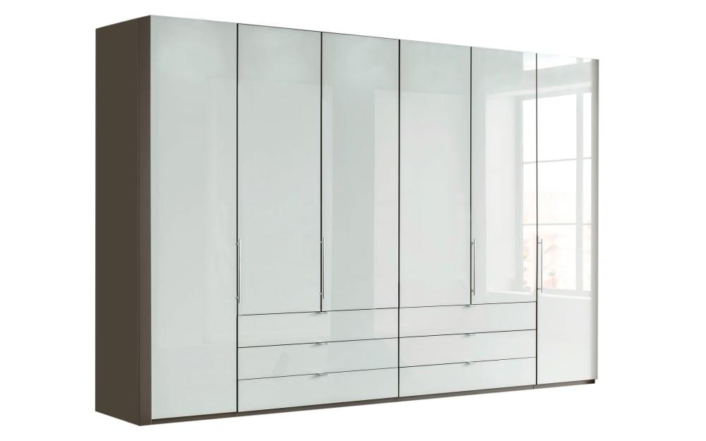 Kleiderschrank Loft, weiß/havanna Dekor, 300 x 216 cm von Wiemann
