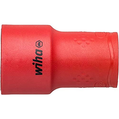 Wiha 43077 1/2" Außensechskant Steckschlüsseleinsatz isoliert rot,32 Außensechskant Wiha 43077 1/2" Außensechskant Steckschlüsseleinsatz isoliert rot,32 Außensechskant von Wiha