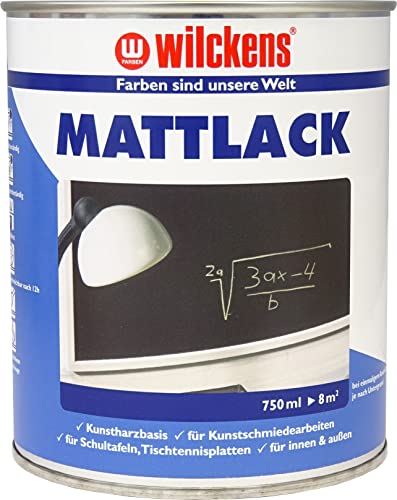 Wilckens Kunstharz Mattlack für Innen und Außen, 750 ml, Grün von Wilckens