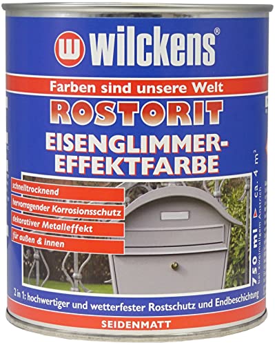 Wilckens Rostorit Eisenglimmer-Effektfarbe, seidenmatt, 750 ml, Grün von Wilckens