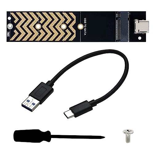 M.2-zu USB Adapter M.2-NGFF Festplatte USB3.2 6 Gbit/s USB Zu M.2-PCI E Konverterleser M Key & B+M Tasten 2230-80 SSD Externes Speichergerät M.2-zu TypC SSD Adapter M2To USB3.2-Adapter Für M.2 NGFF von Wilgure