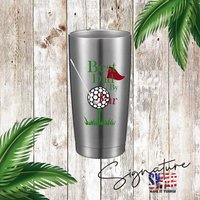 Personalisierter Bester Papa Von Par 20 Oz Isolierter Edelstahl Tumbler, 9 Tumbler Farben Zur Auswahl von WillowWaresCo