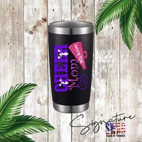 Personalisierter Cheer Mom 20 Oz Isolierter Edelstahl Tumbler, 9 Tumbler Farben Zur Auswahl von WillowWaresCo