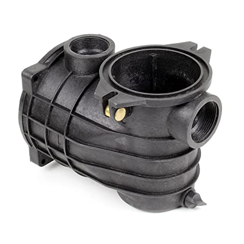 XPOtool Ersatzteil für Schwimmbadpumpe Pumpenkörper schwarz Poolpumpe Abstand Auslass/Einlass 175mm von Wiltec