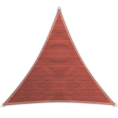 Windhager Sunsail Adria Dreieck Terracotta, Sonnensegel, Sonnenschutz, UV-Schutz, witterungsbeständig und atmungsaktiv, 3,6 x 3,6 m (gleichschenkelig), 10971 von Windhager