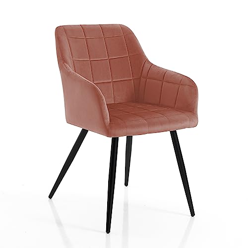 Duran Pink 2er Set Stühle mit Armlehnen von Wink Design