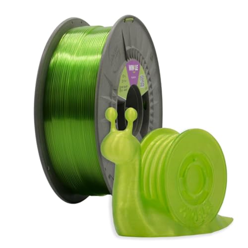Winkle PETG Filament Krystal Lime | PETG 1,75 mm | 3D-Filament | 3D-Drucker | Farbe Krystal Lime | Spule 300 g, Lindgrün von Winkle