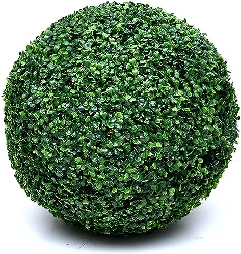 WlP Künstliche Mini-Kunstgras-Pflanzenkugel Buchsbaumkugel Künstliche Topiary-Kugel for Den Innen- Und Außenbereich, UV-beständig Dekorative Grünkugel Garten-Hochzeitsdekoration (Size : 40cm) von WlP