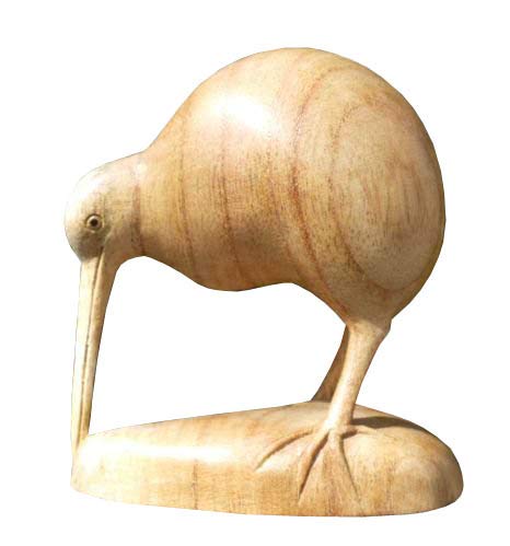Wogeka - Schöner Kiwi als Geschenk-Idee für Neuseeland Fans zu Geburtstag, Weihnachten - Holz Vogel Tier Animal Kiwi von Wogeka