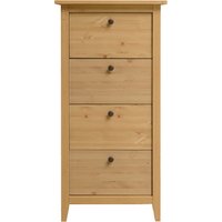 Wohnglücklich by Infantil Kommode "Solvita", Hochkommode, Schrank, Kiefer massiv, Breite 58 cm, Landhaus von Wohn[glück]lich By Infantil