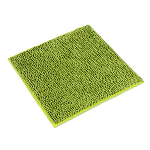 WohnDirect Badematte 45x45cm | Grün - rutschfest & Waschbar - Badezimmerteppich zum Set kombinierbar, Badvorleger, WC Garnitur, Badteppich von WohnDirect