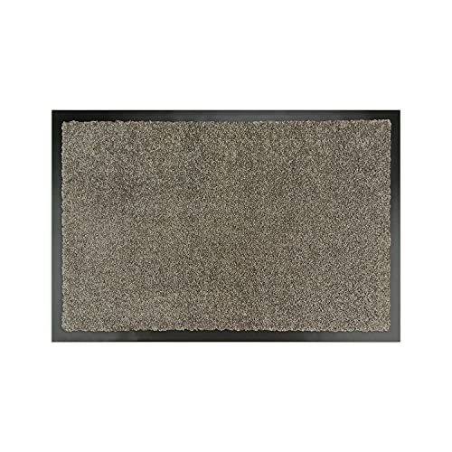 WohnDirect Premium Fußmatte Taupe 60x90 cm für Innen und Außen - Schmutzfangmatte mit sehr guter Schmutzaufnahme - rutschfest & waschbar - Küchenteppich, Teppich Läufer, Küchenläufer, Eingangsmatte von WohnDirect