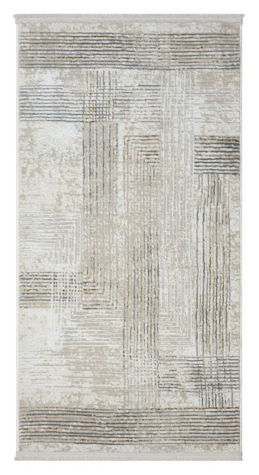 Teppich MY-RUG Kiana, Kurzflor-Teppich 150x80cm, Wohnando, rechteckig, Höhe: 12 mm, weich, gemütlich, mit schönem Muster, flachgewebt von Wohnando