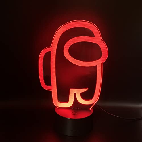 Wolostore Among Us Farbwechselnde LED-Lampe für Kinder, USB-Nachtlicht-Dekoration von Wolostore