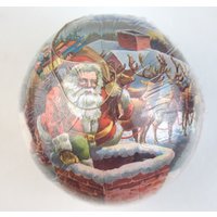 Weihnachtskugel Pappe Zum Befüllen Candy Container Weihnachten Nikolaus Advent Vintage Shabby Christmas Noel von WoodStockShop