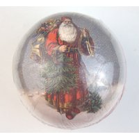 Weihnachtskugel Pappe Zum Befüllen Candy Container Weihnachten Nikolaus Advent Vintage Shabby Christmas Noel von WoodStockShop