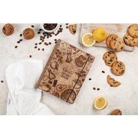 Mamas Benutzerdefiniertes Rezeptbuch, Kochliebhaber Geburtstagsgeschenk, Kochbuch Aus Holz Mit Personalisiertem Buchrücken von WoodTodayEU