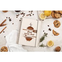 Rezeptbuch, Personalisiertes Journal Kochbuch Ständer, Muttertagsgeschenk, Familienrezept Halter, Holz Notizbuch von WoodTodayEU