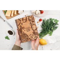 Rezeptbuch, Personalisiertes Kochbuch, Holz Notizbuch, Valentinstag Geschenk, Geschenk Für Mama, Freundin, Muttertagsgeschenk von WoodTodayEU