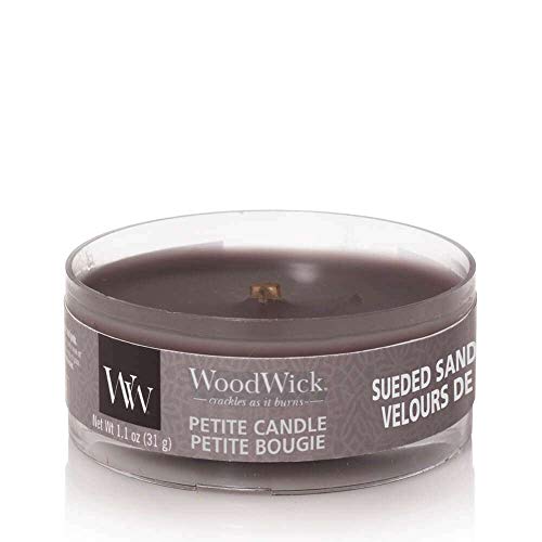 Woodwick Petite Kerze Duftrichtung Sueded Sandalwood, Sandelholz von WoodWick