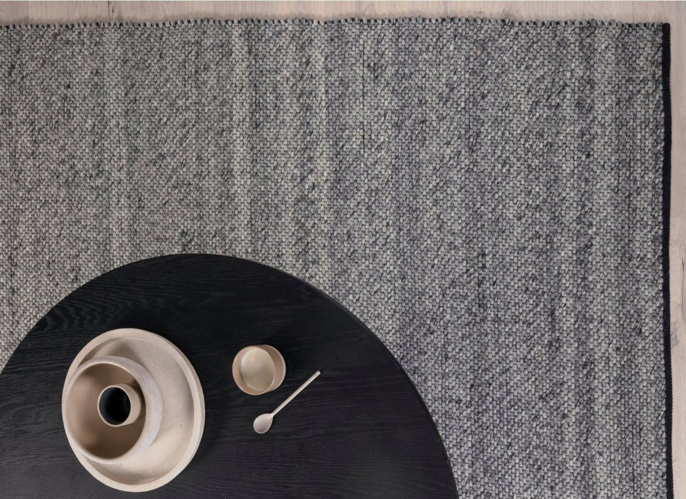 Teppich GA, silber, Skandinavischer Design und Weiche Textur – 170x240, Woodek Design, rechteckig, luxuriöser Wollteppich von Woodek Design