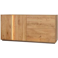 Sideboard massiv geölt aus Wildeiche Massivholz LED Beleuchtung von Wooding Nature