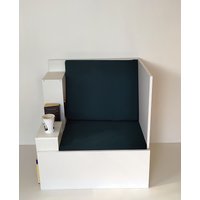 Stuhl Bücherregal, Wohnzimmermöbel, Stuhl Weiß, Holzstuhl, Moderner von WoodmadeCreation