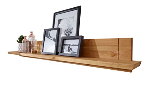 Wandboard Visby in Kiefer massiv eichefarbig (BxHxT 161x 20x 20 cm) von Woodroom