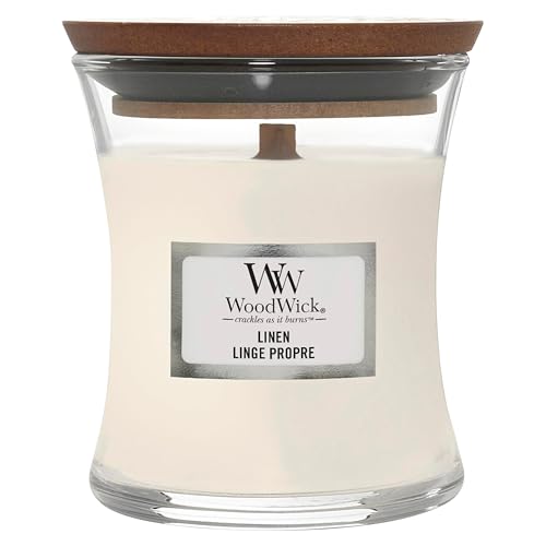 Woodwick Kerze, Wachs, Leinen, 85g von WoodWick