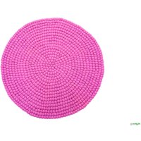 Rosa Filzteppich - Handgefilzter Teppich Aus 100% Wolle Runder Wollteppich Einweihungsteppich 40-300 cm von WoollyFelts