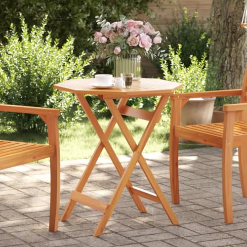 Woonisher Gartentisch Klappbar Ø70x75 cm Massivholz Akazie Kunststoff gartentisch wetterfest Woonisher Gartentisch Klappbar Ø70x75 cm Massivholz Akazie Kunststoff gartentisch wetterfest von Woonisher