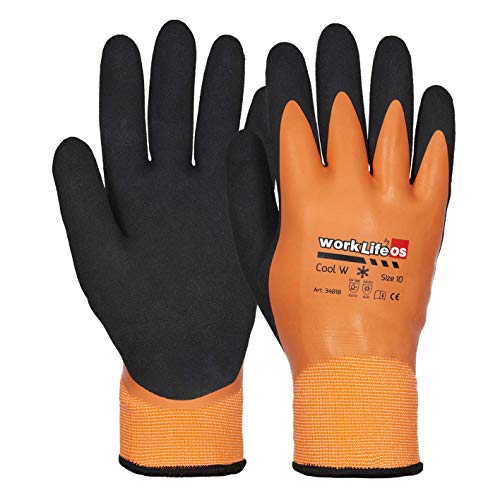 HandschuhMan. Arbeitshandschuhe Winter komplett gefüttert, Thermo wasserdicht Gr. 8-12 (Größe 11/XXL) von WorkLife