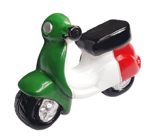 World Trade 3D-Magnet für Kühlschrank Vintage Vespa Flagge Italien, Kühlschrankmagnet, Dekoration 3D-Scooter für magnetische Whiteboard, Haus und Küche, Büro von World Trade