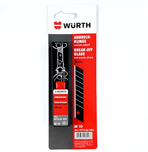 Würth Abbrechklinge Extrem Scharf 18 mm 10 St. Ersatzklinge 071566053 von Würth